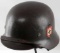 WWII GERMAN THIRD REICH SS M 40 DOUBLE D HELMET