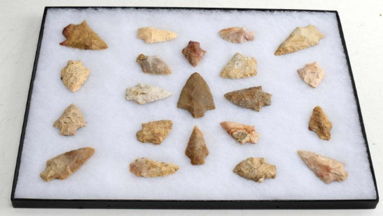 NATIVE AMERICAN GROUND FIND ARROWHEAD LOT OF 21