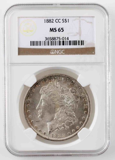 1882 CC CARSON CITY MORGAN DOLLAR NGC MS65