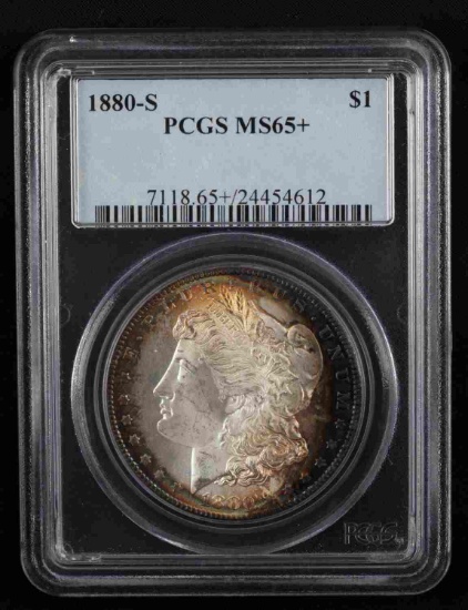 1880-S MORGAN SILVER DOLLAR PCGS GRADED MS65