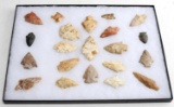 NATIVE AMERICAN GROUND FIND ARROWHEAD LOT OF 21