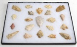 NATIVE AMERICAN GROUND FIND ARROWHEAD LOT OF 21