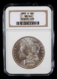 1883-O MORGAN SILVER DOLLAR NGC GRADED MS66