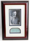 THEODORE ROOSEVELT SIGNED AUTOGRAPH PAPER COA