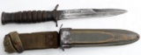 WWII M-3 CAMILLUS BLADE M8 SCABBARD FIGHTING KNIFE