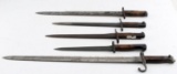 BAYONET LOT OF 5 U.S.1906 CARCANO TERNI AND MORE