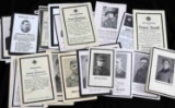 72 WWII GERMAN 3RD REICH WEHRMACHT DEATH CARDS