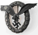 GERMAN WWII THIRD REICH LUFTWAFFE PILOTS BADGE