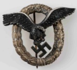 WWII GERMAN THIRD REICH LUFTWAFFE PILOT BADGE