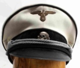 WWII GERMAN NAMED ALLGEMEINE SS OFFICER VISOR