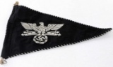 WWII GERMAN SS POSTSCHUTZ PROTECTION PENNANT