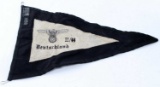 WWII GERMAN SS PENNANT FOR COMMANDER STURMBAHNNE