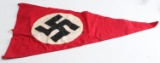 WWII GERMAN THIRD REICH NSDAP PARTY PENNANT FLAG