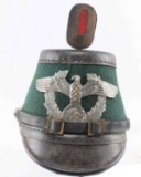 WWII GERMAN THIRD REICH POLICE SHAKO HELMET