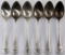 WWII GERMAN LUFTWAFFE OFFICERS SPOON LOT OF 6