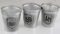 3 WWII GERMAN SHNAPPS VODKA WAFFEN SS CUPS LOT