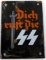 WWII GERMAN THIRD REICH SS RECRUITMENT STREET SIGN