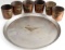 WWII GERMAN LUFTWAFFE SCHNAPPS CUP & TRAY LOT