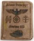 WWII GERMAN THIRD REICH SS PANZER AUSWEIS ID CARD