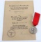 WWII GERMAN 3RD REICH ANSCHLUSS MEDAL & CITATION