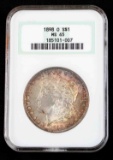 1898 O MORGAN SILVER $1 MS65 OLD FAT HOLDER NGC