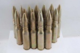 LOT OF 17 20 MM DUMMY SHELL AMMO BRASS WWII