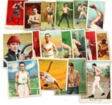 ANTIQUE BOXING TOBACCO CARD LOT OF SEVENTEEN