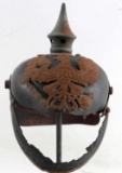 WWI IMPERIAL GERMAN SPIKED PICKELHAUBE HELMET