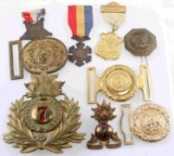 LATE 19TH CENTURY US MILITARY MEDAL BUCKLE LOT