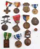 WWI US ARMY & STATE GUARD MEDAL LOT OF TWELVE