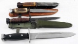 4 VINTAGE KNIFE MULTINATIONAL SOLINGEN KABAR KIFFE