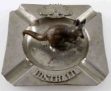 WWII AUSTRALIAN TRENCH ART ASHTRAY WITH KANGAROO