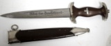 WWII GERMAN THIRD REICH HOLLER BLADE SA DAGGER