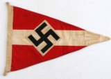 GERMAN WWII THIRD REICH HITLER YOUTH PENNANT FLAG