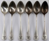 WWII GERMAN LUFTWAFFE OFFICERS SPOON LOT OF 6