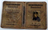 GERMAN WWII U BOAT AUSWEIS COMMANDER ID