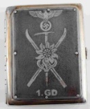 WWII GERMAN CIGARETTE CASE MOUNTAIN TROOPS