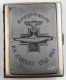 WWII GERMAN KRIEGSMARINE U BOAT CIGARETTE CASE