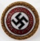 GOLDEN MEDAL THE NAZI PARTY NUMBERED NSDAP BADGE