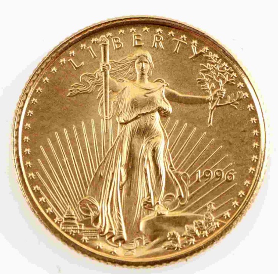 1/10 OZ 1996 AMERICAN EAGLE FINE GOLD COIN BU