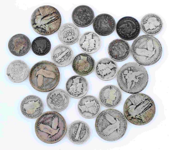 U.S COIN COLLECTION CAPPED BUST SEATED BARBER MORE