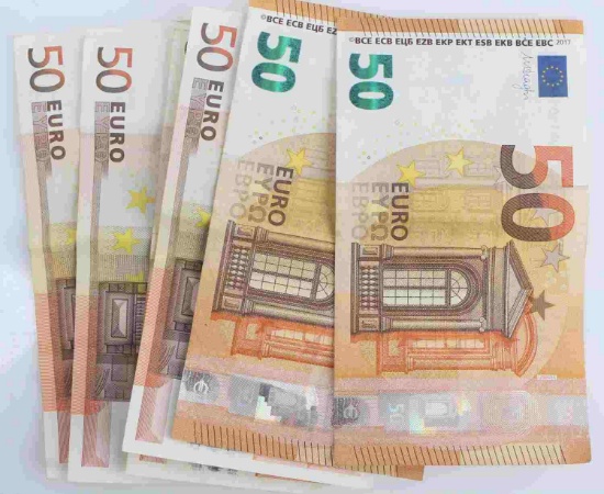 300 EUROS BANKNOTES IN 50'S CURRENT CURRENCY