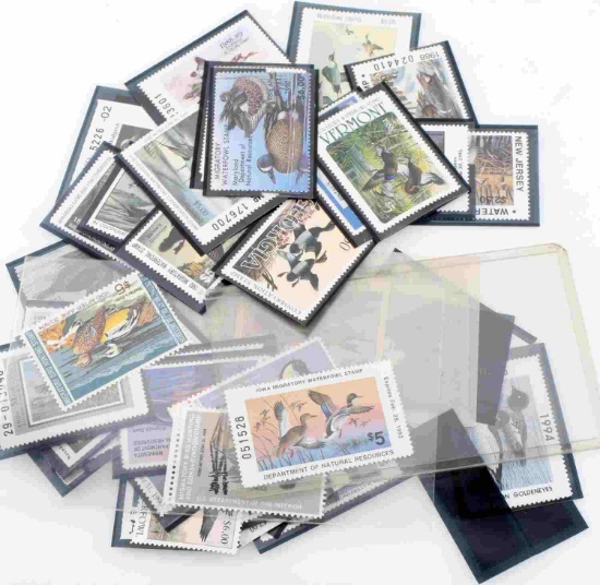 48 MINT NON HINGED FEDERAL AND STATE DUCK STAMPS