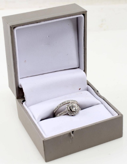 TRULY POSEN 14KT GOLD DIAMOND ENGAGEMENT 1.4 TCW