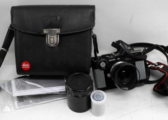 LEICA LEITZ WETZLER CL RANGEFINDER CAMERA W BAG