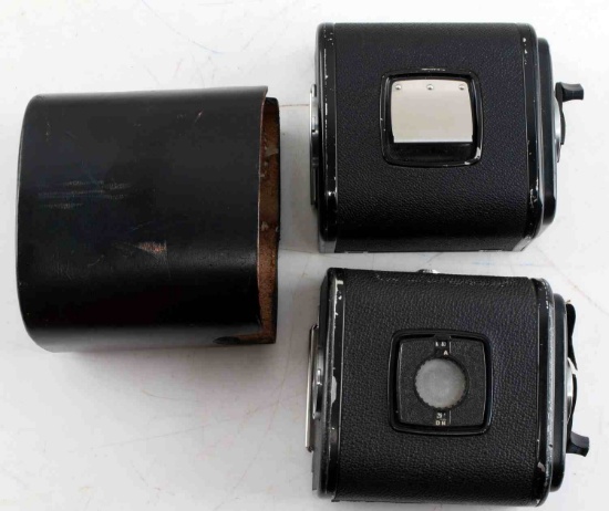 2 VINTAGE HASSELBLAD CAMERA FLASH BOX LOT