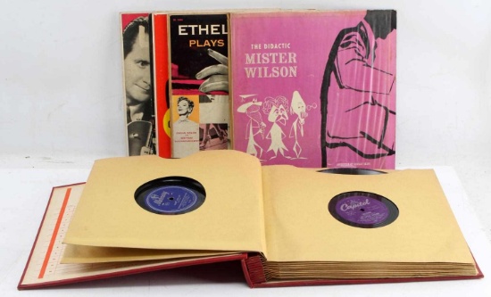 ANTIQUE 1940'S 50'S JAZZ PHONOGRAPH RECORD LOT