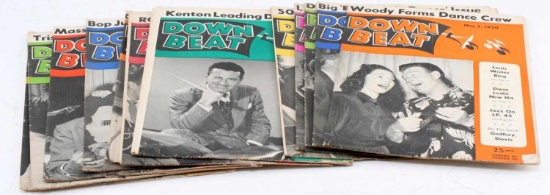 13 DOWN BEAT MAGAZINE LOT MAY 1950 TO NOVEMBER 195