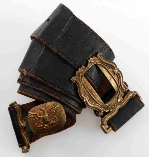 CIVIL WAR UNION EAGLE BELT AND BUCKLE ANTIQUE