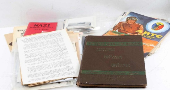 LARGE GROUPING WWII US GERMAN EPHEMERA PHOTO LOT